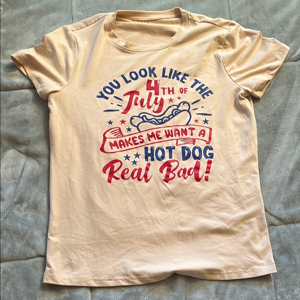 4th of July Hot Dog t shirt
